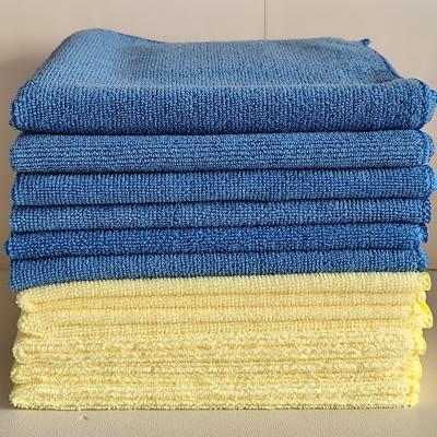 12 Pack Blue Microfiber Cleaning Cloth - 40x40cm 300GSM Lint-Free Multipurpose Towels 