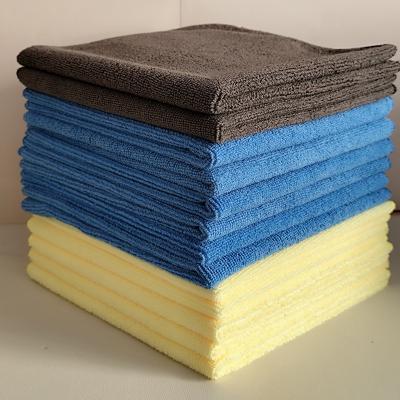 Grey Car Microfiber Cleaning Cloths - 40x40cm 250GSM 
